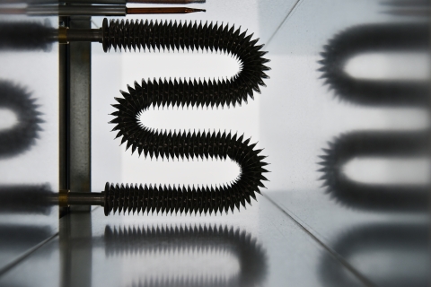 interior shot of a duct heater